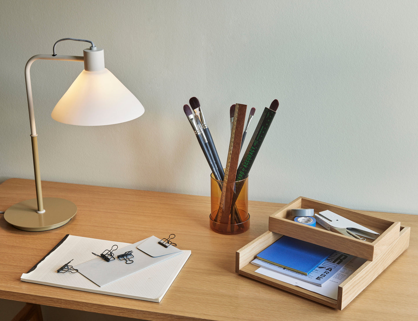 Lampe de table Spot kaki