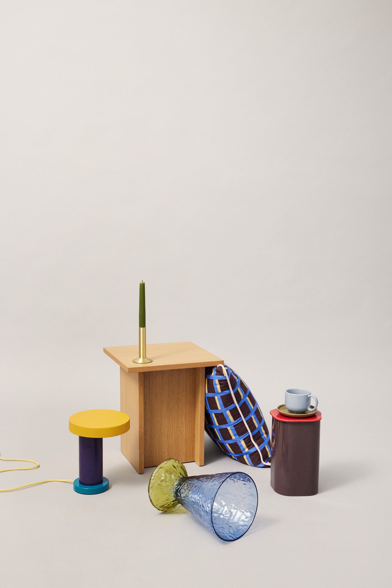 Lampe de table magique violette/jaune