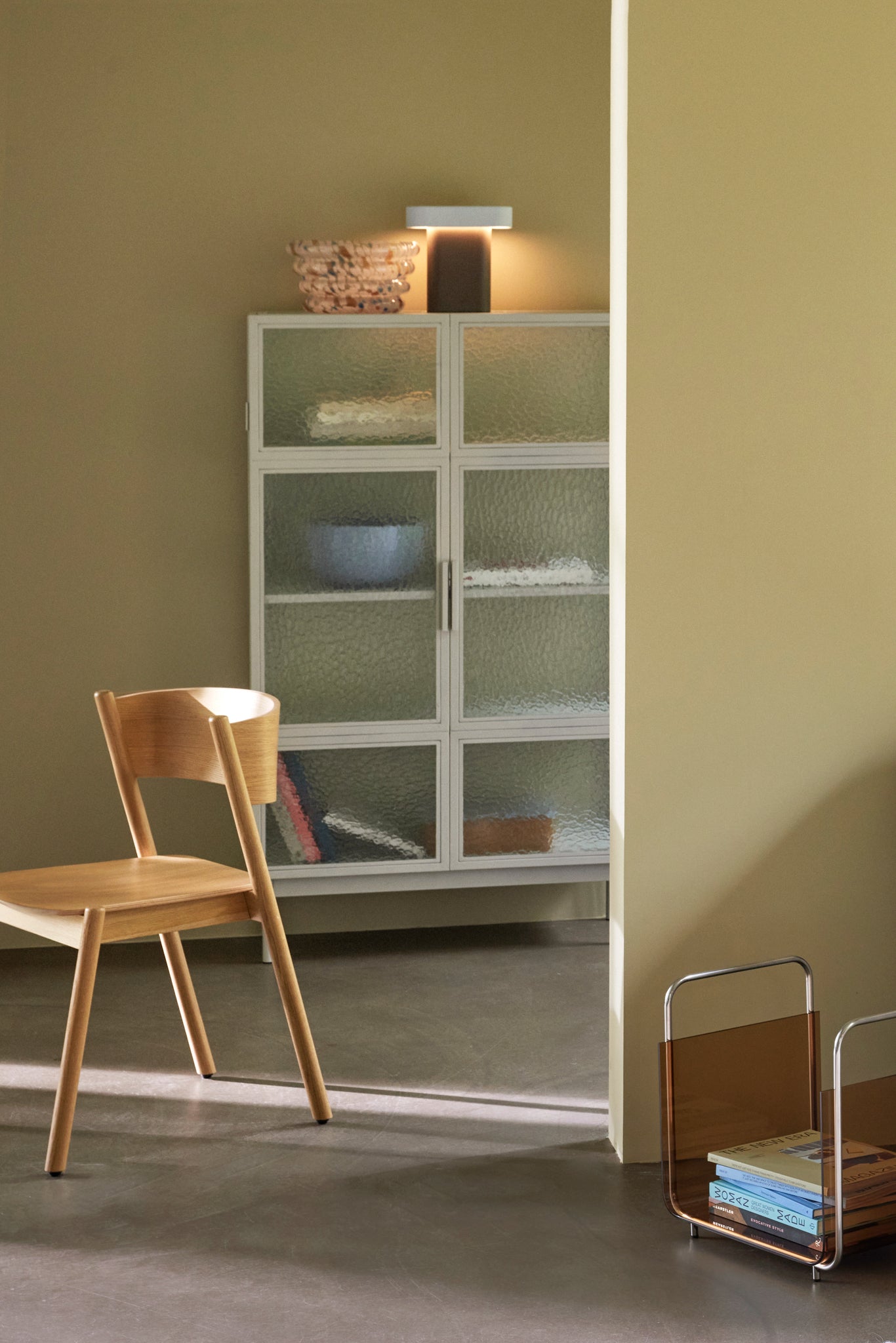 Lampe de table Sleek élégante marron/gris clair