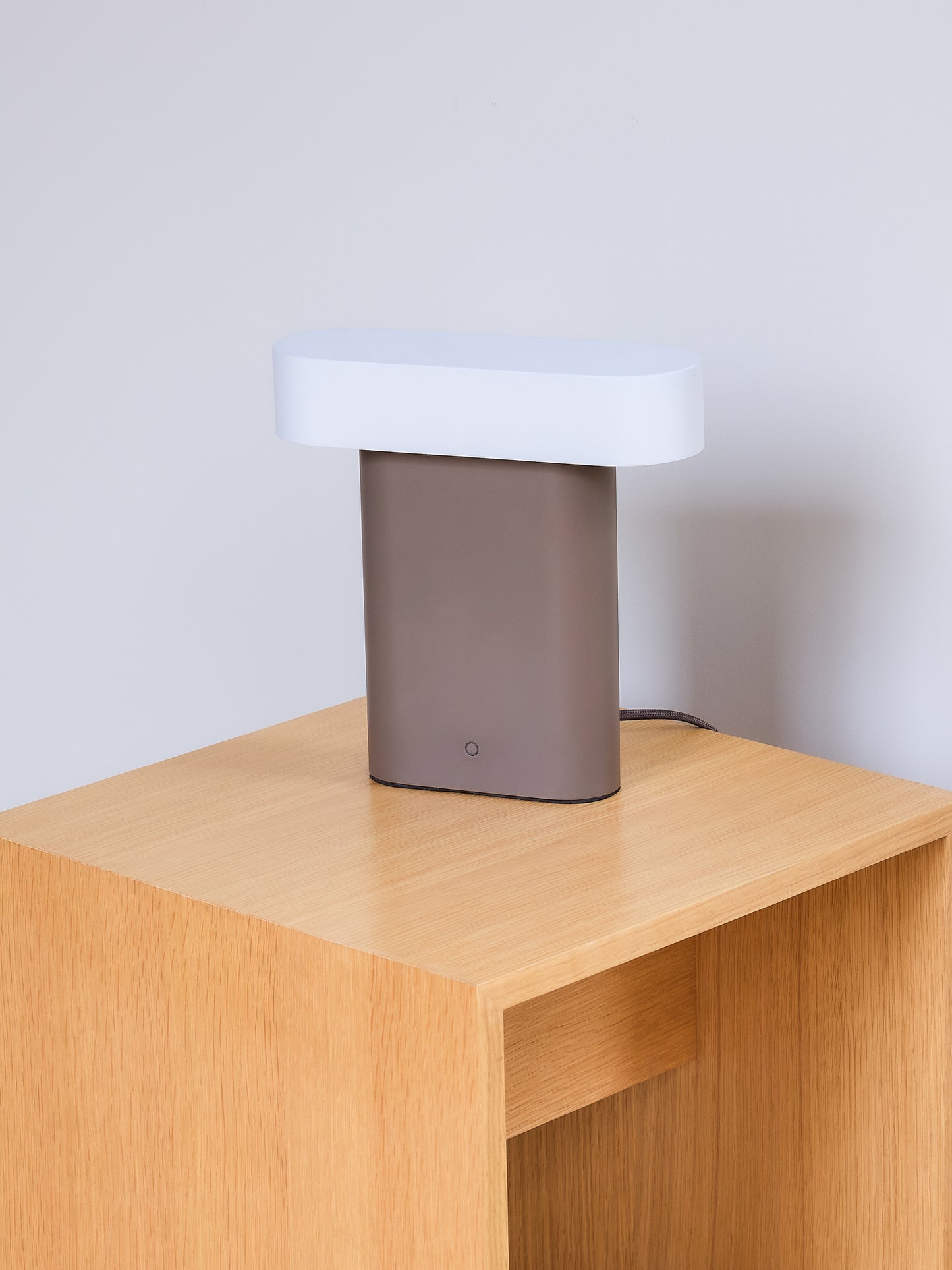 Lampe de table Sleek élégante marron/gris clair