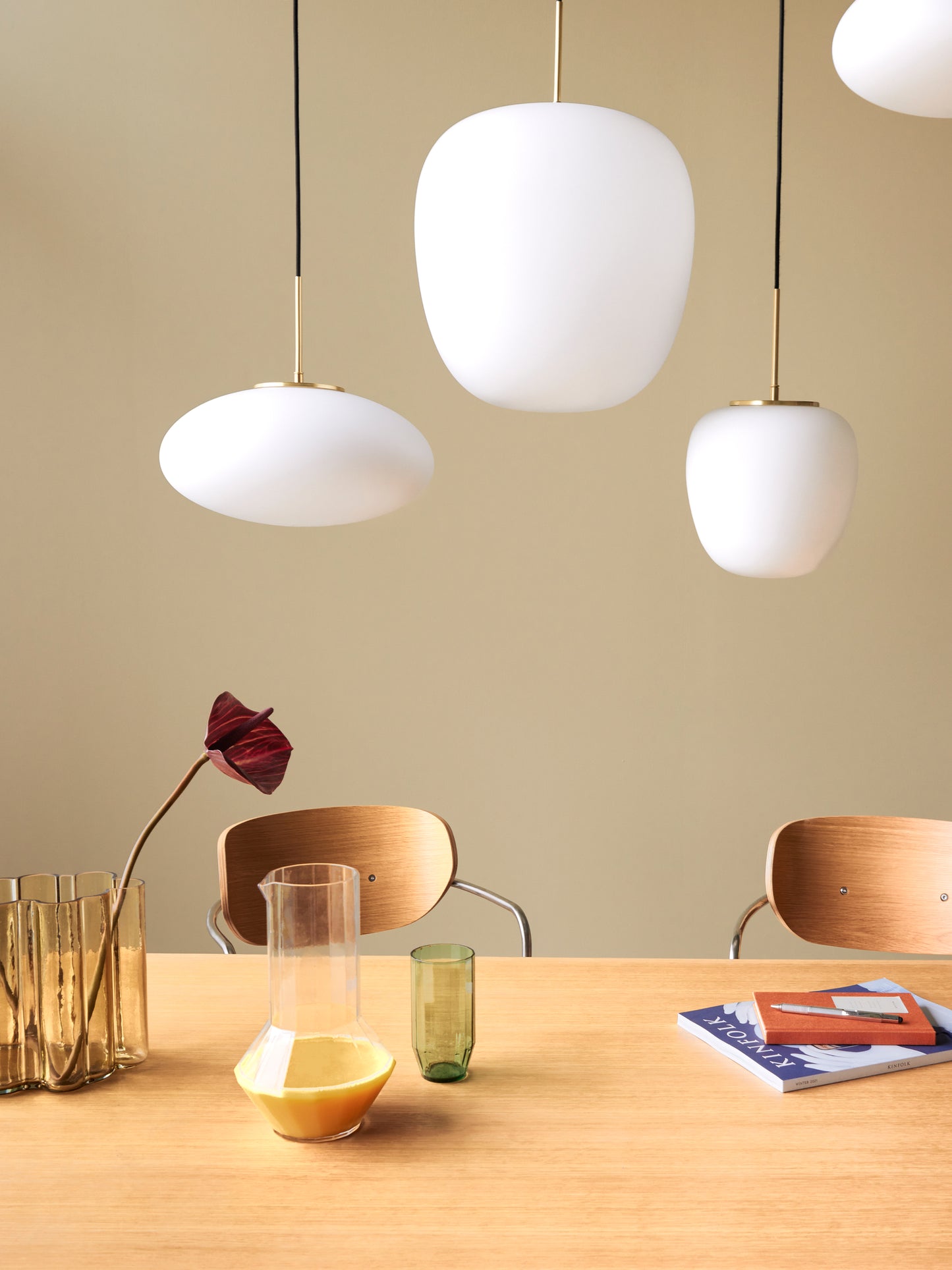 Suspension Muse Ellipse Blanche