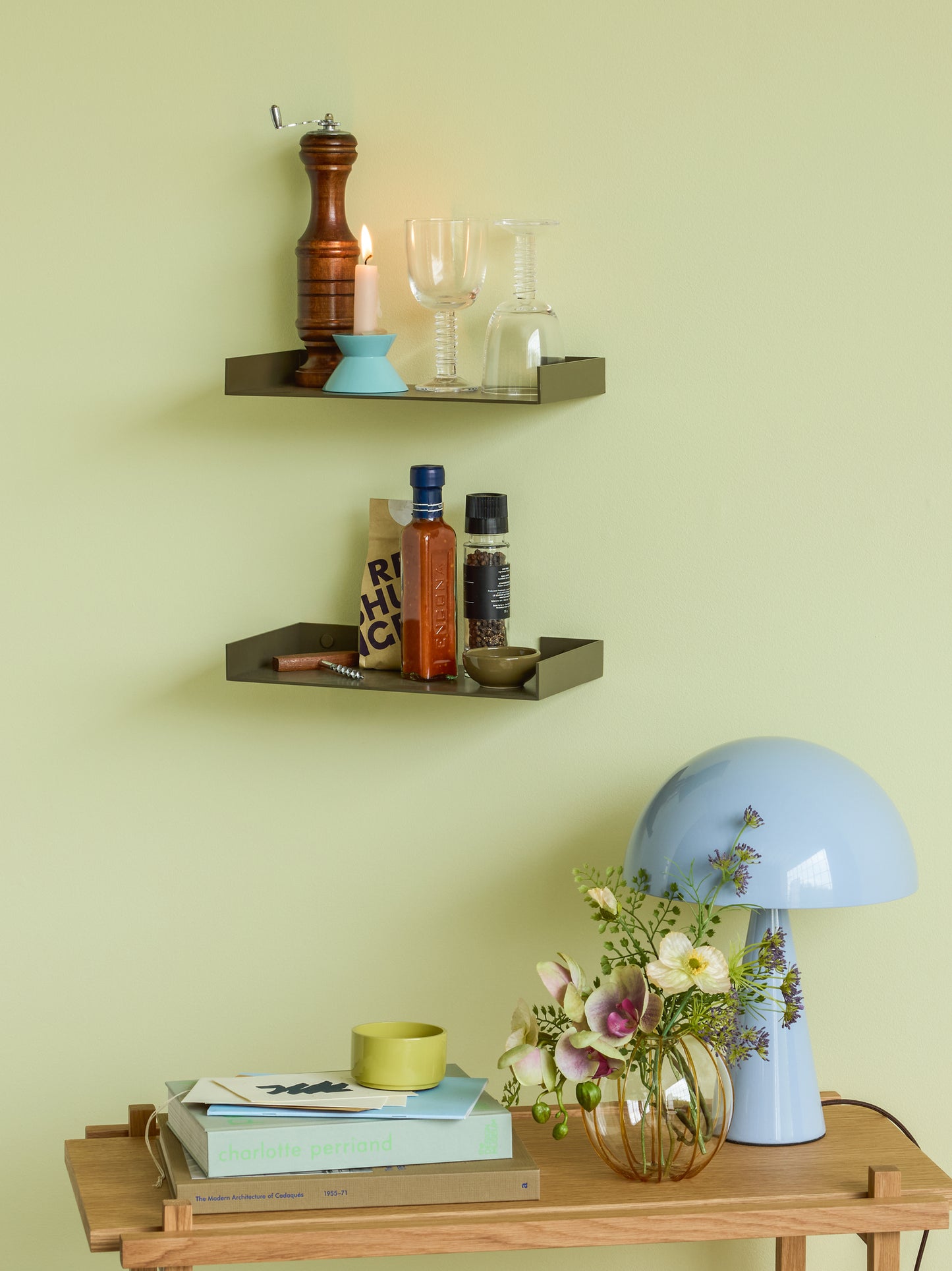 Mush Lampe de table Mini bleu glacé