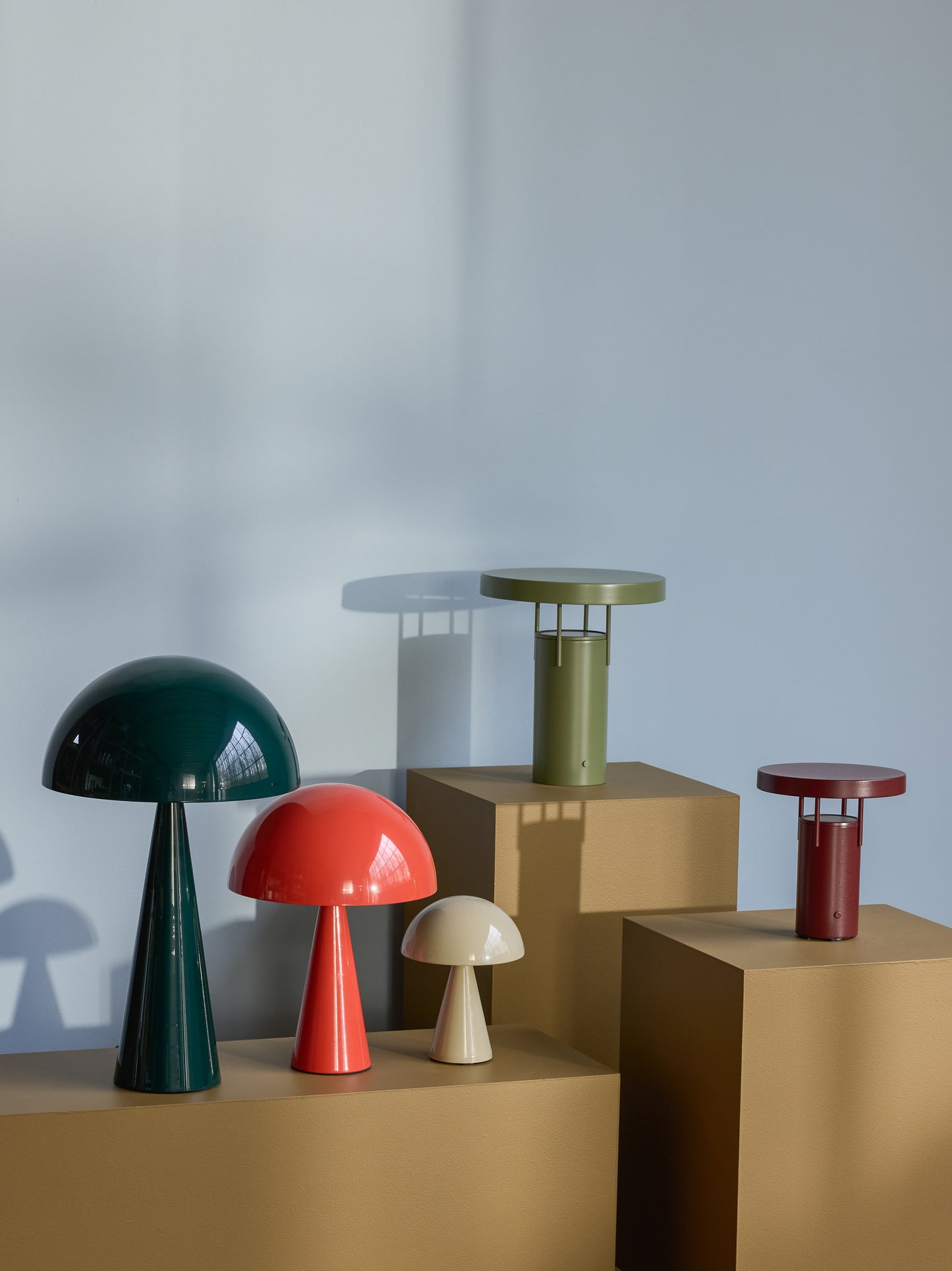 Lampe de table Mush mini rouge vif