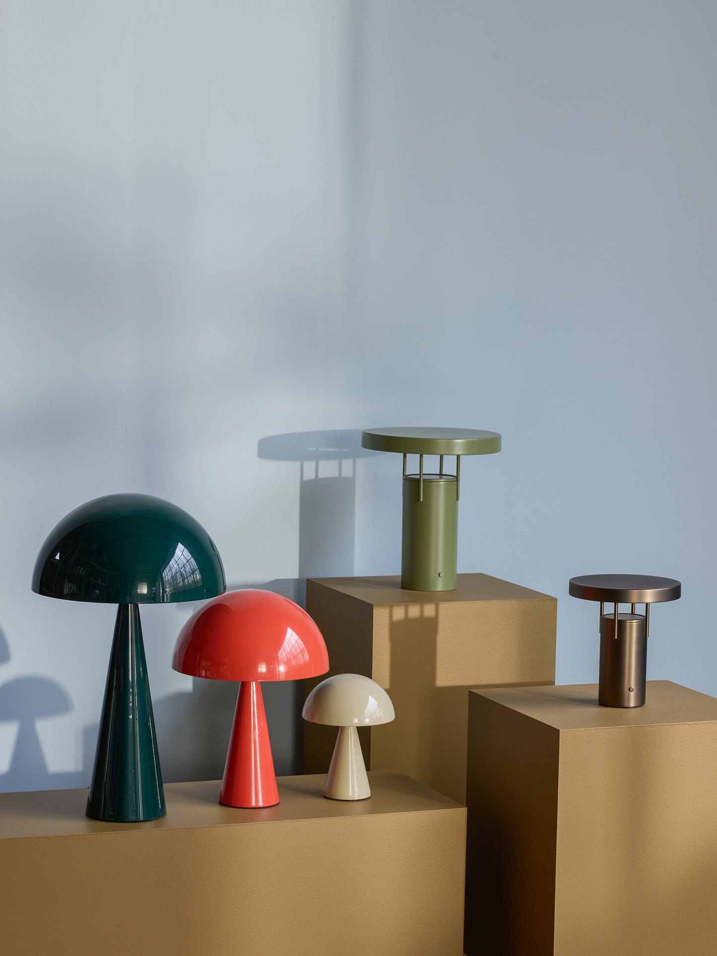 Lampe de table Mush mini rouge vif