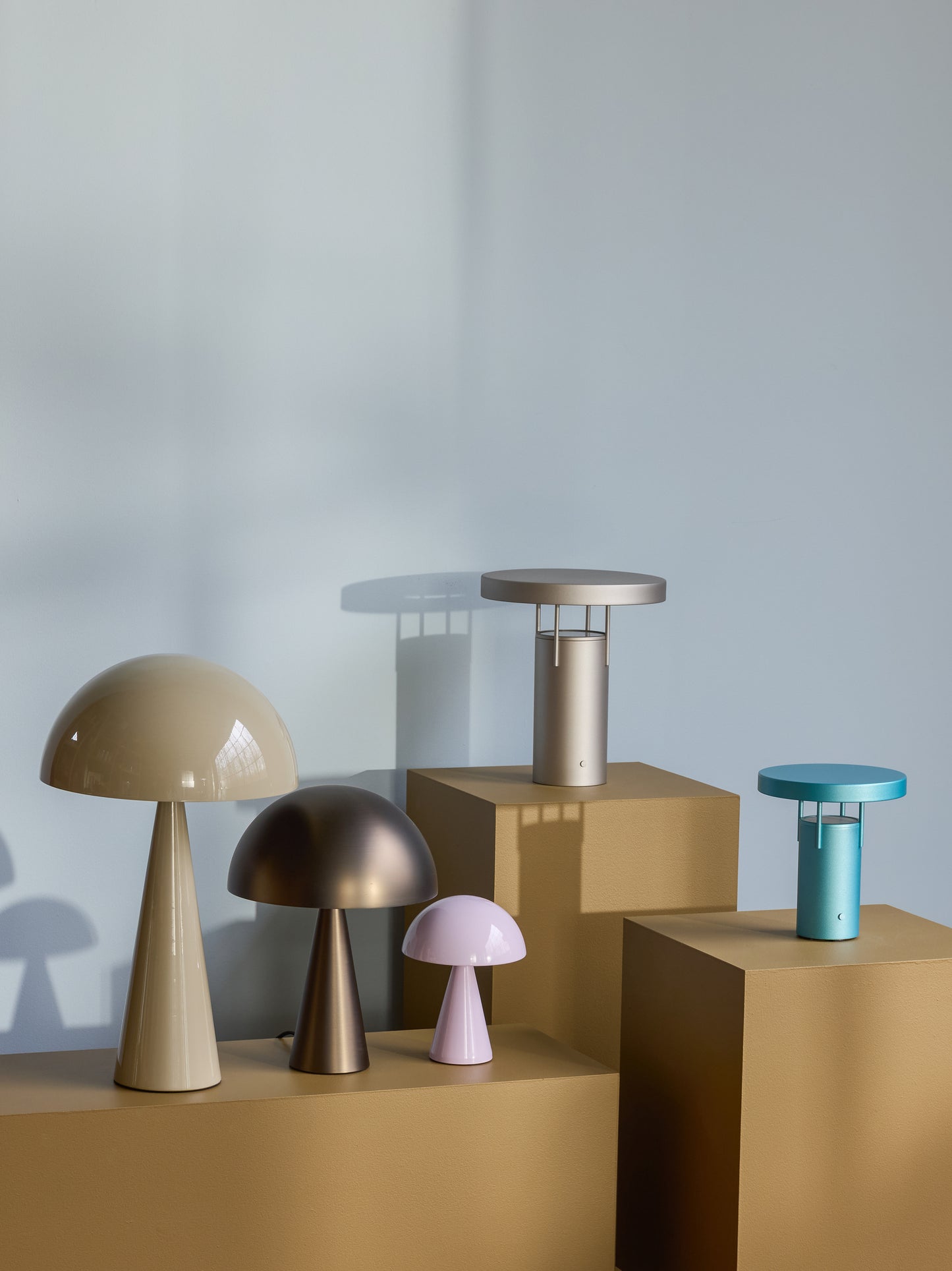 Lampe de table Mush haute, couleur sable