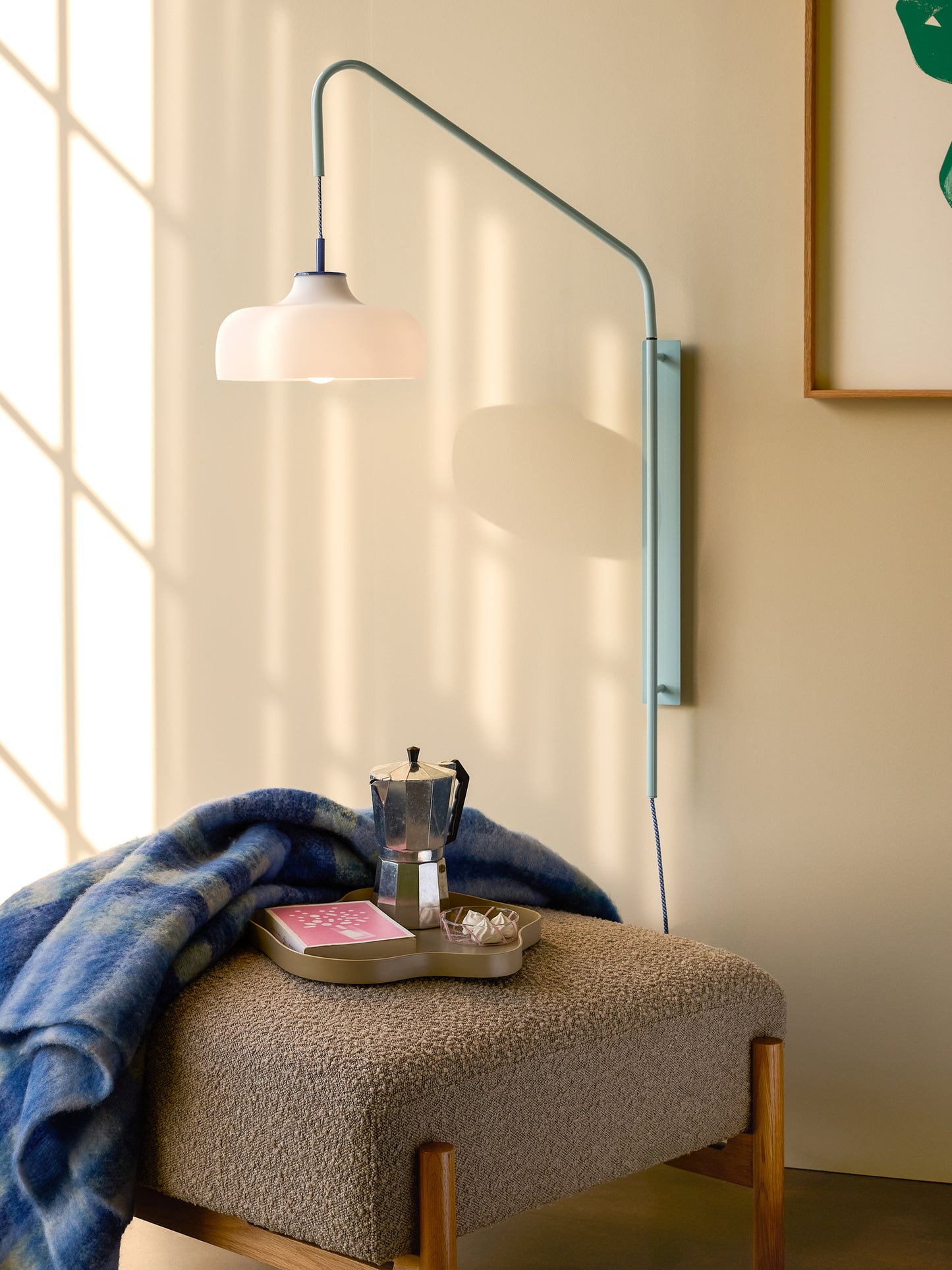 Lampe Applique murale Current bleu clair