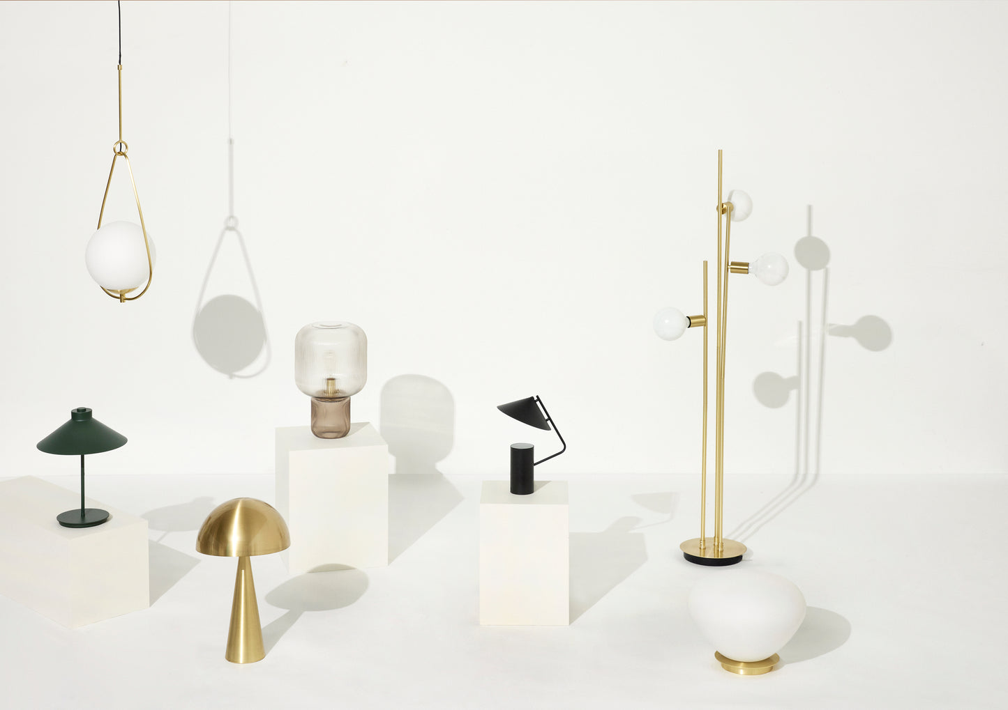 Lampe de table Bean blanche