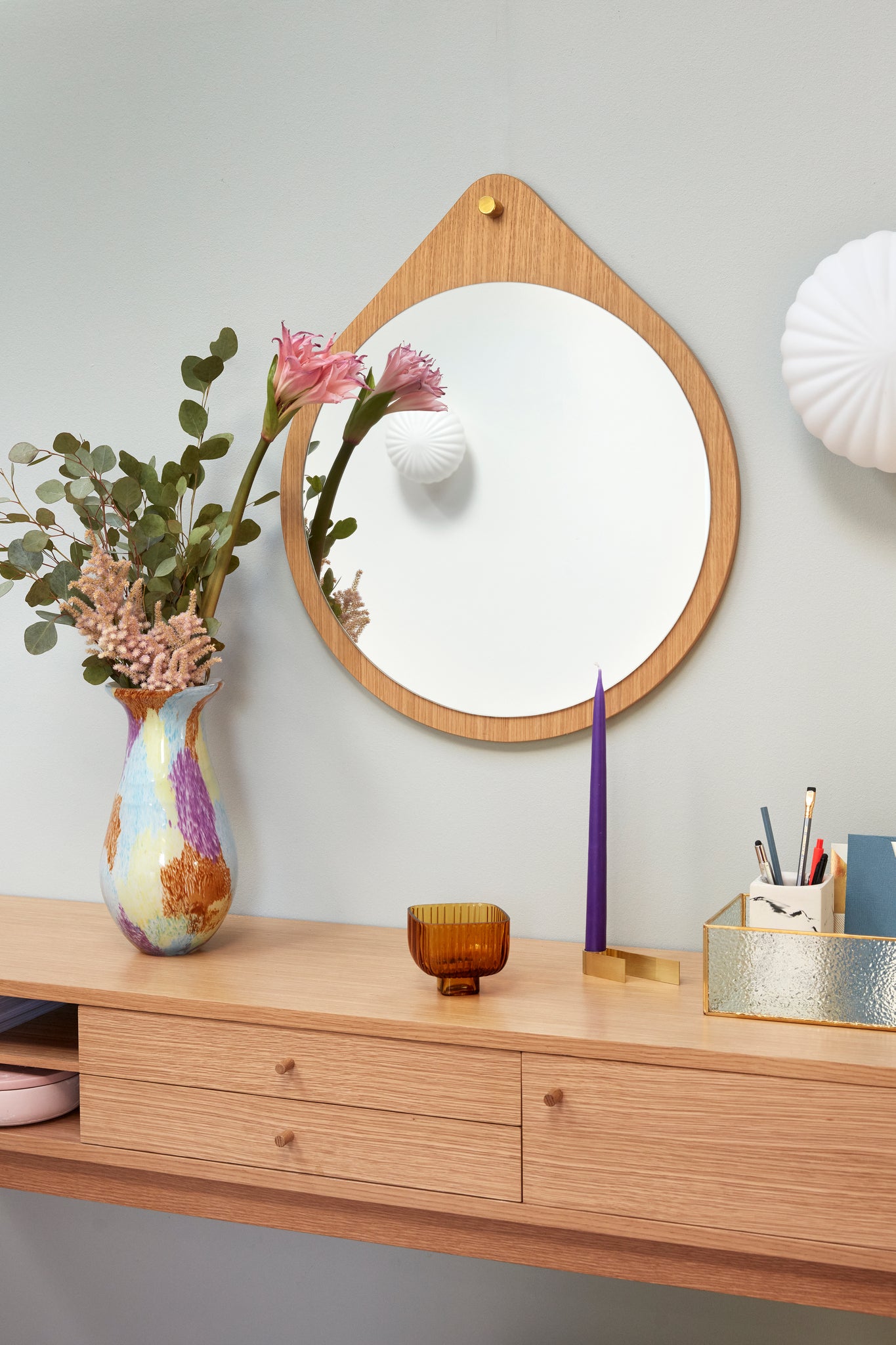 Lampe Kumu Ø18 Blanc