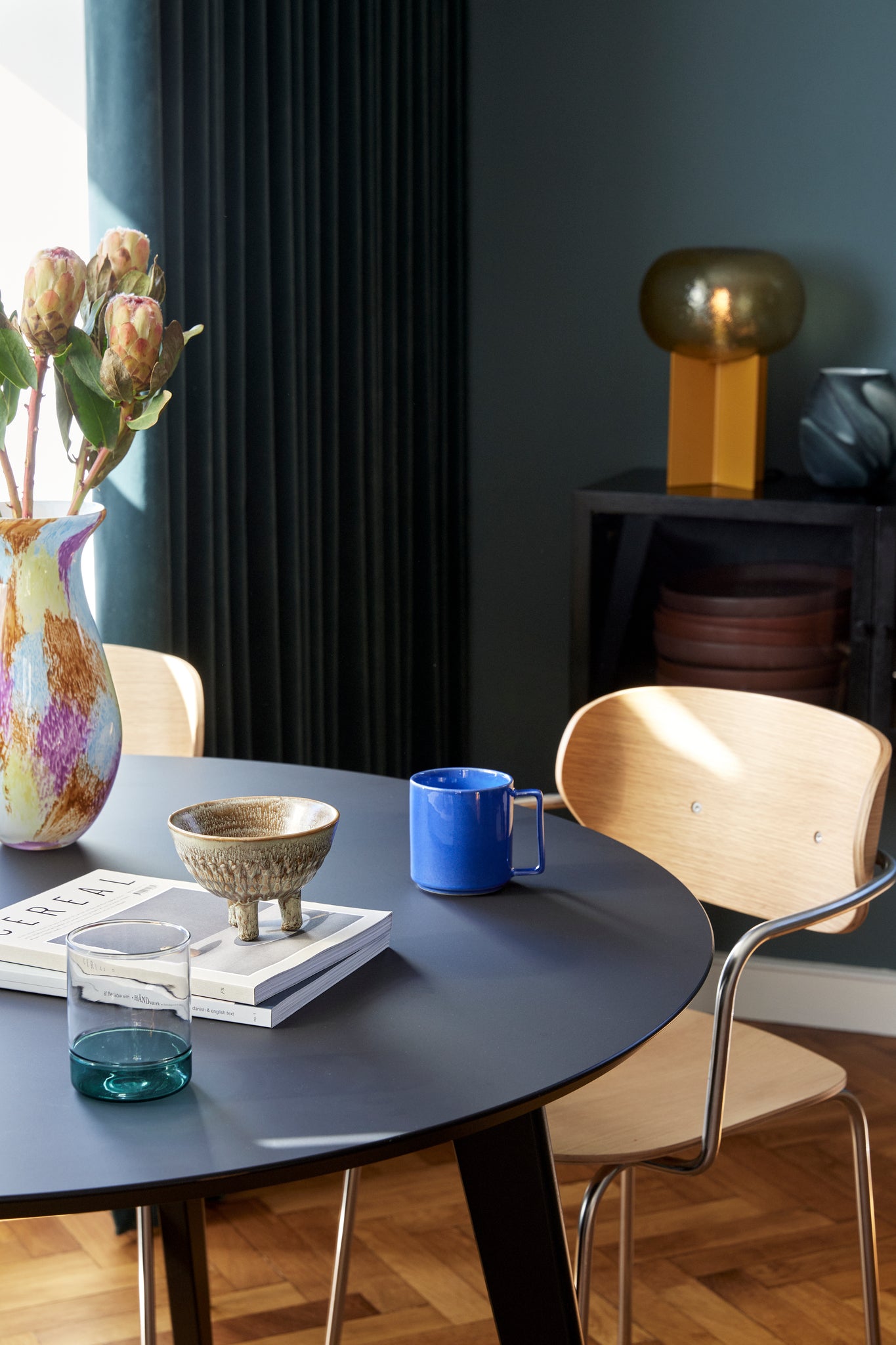 Lampe de table Podium ambre