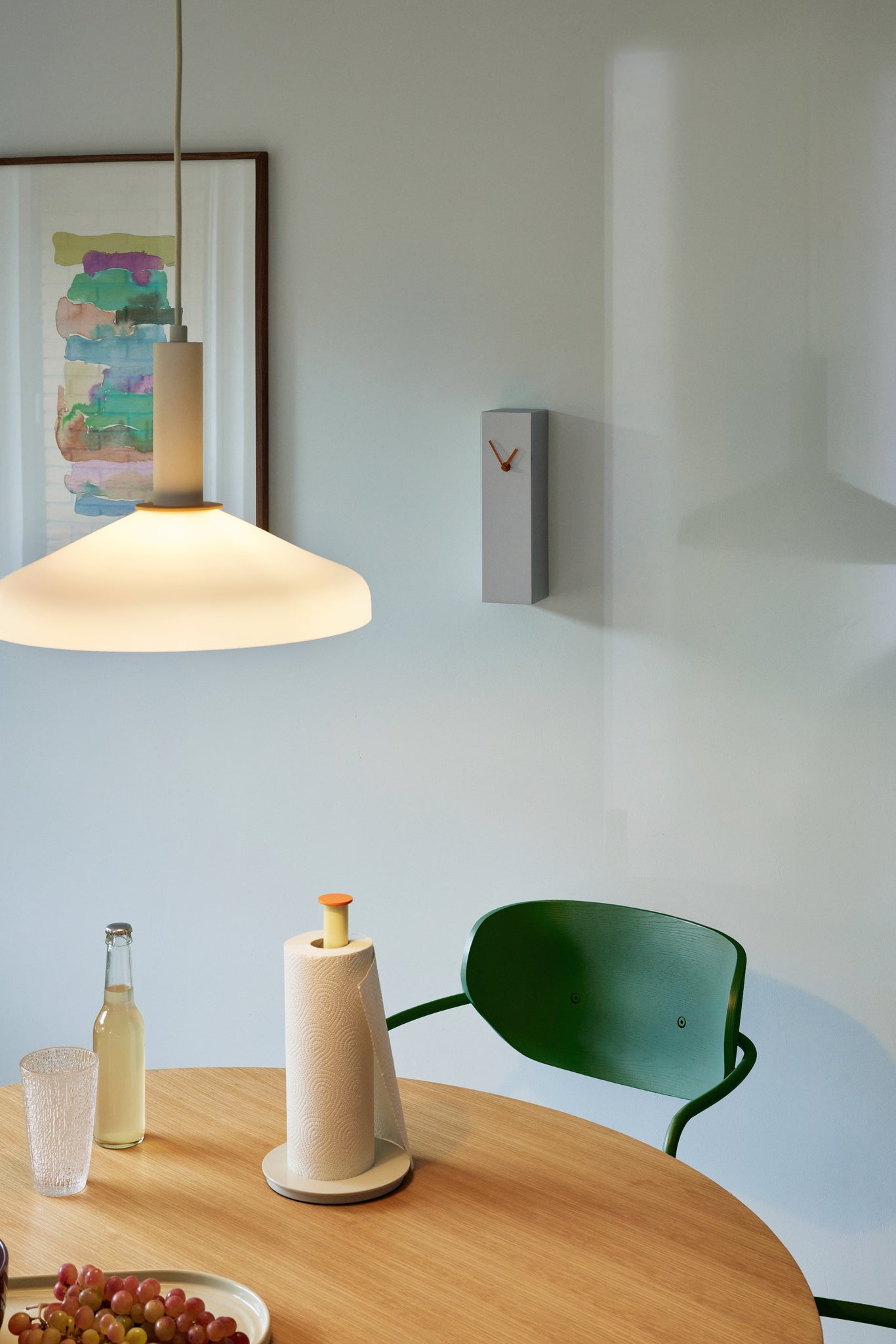 Horloge grise métallisée