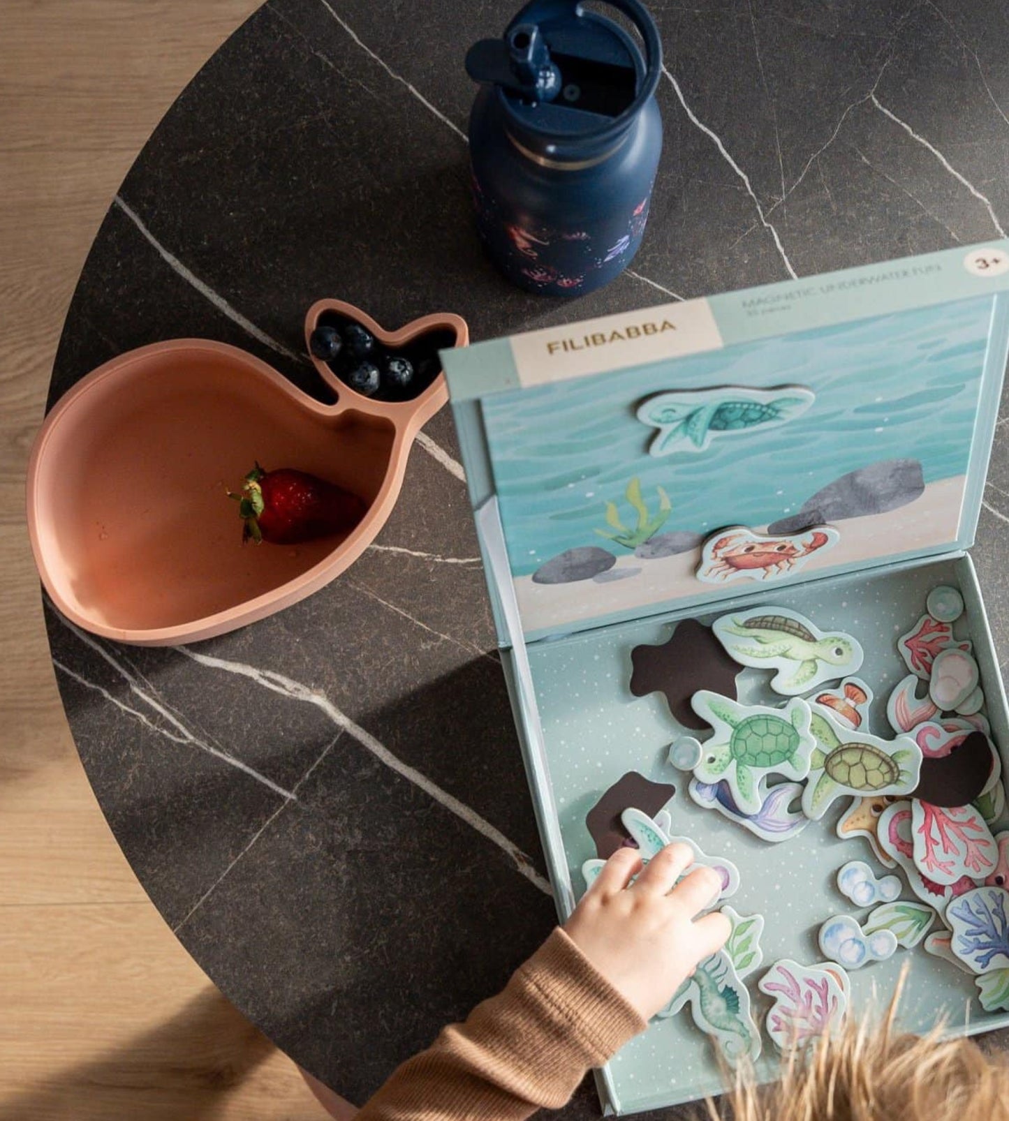 Boîte à collations - Christian la baleine - Rose pâle