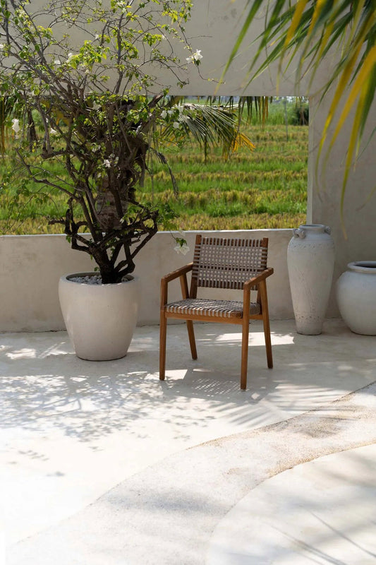 La chaise de salle à manger Trikeri