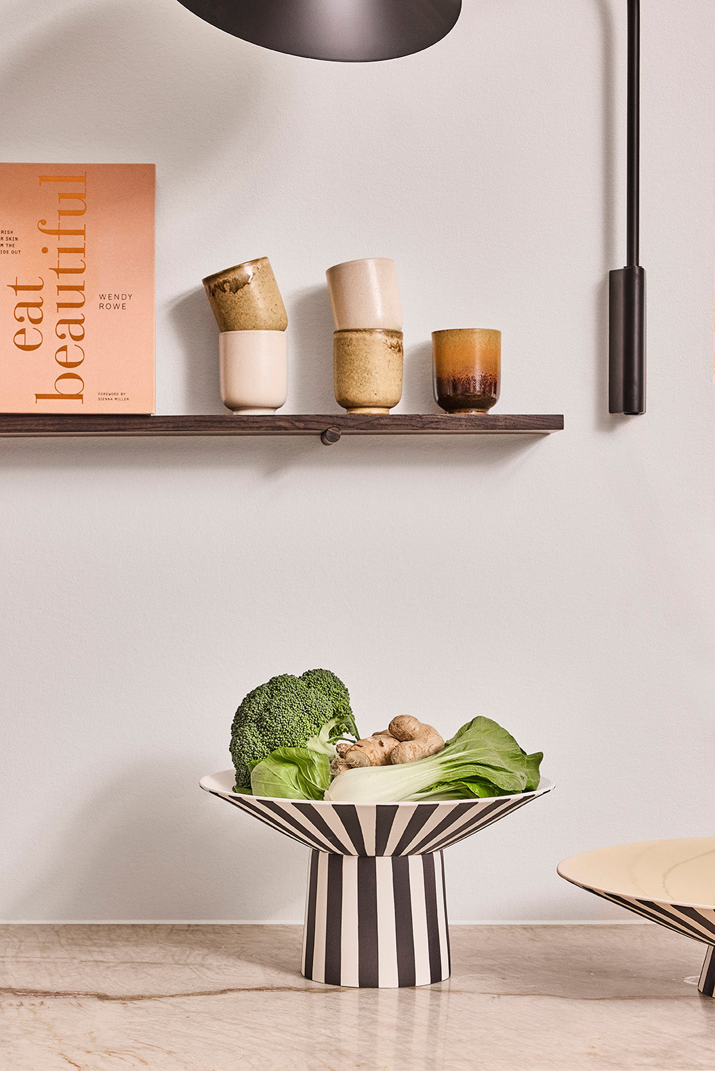 Centre de table Toppu - Haut Noir et blanc