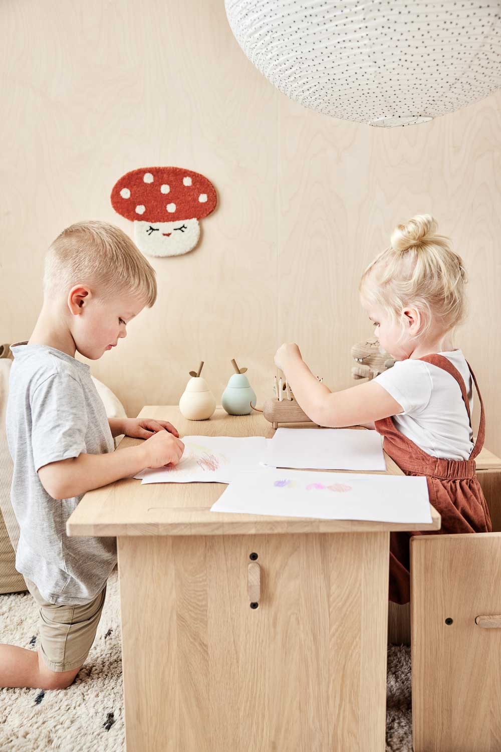 Accroche murale miniature en forme de champignon