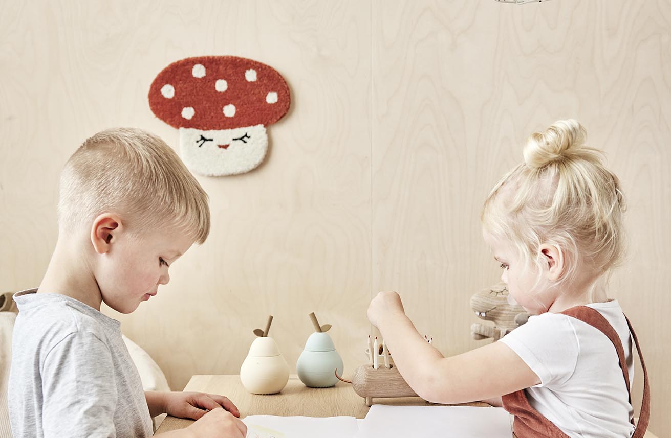 Accroche murale miniature en forme de champignon