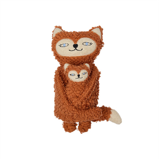 Peluche Frida et Bébé Félix le Renard