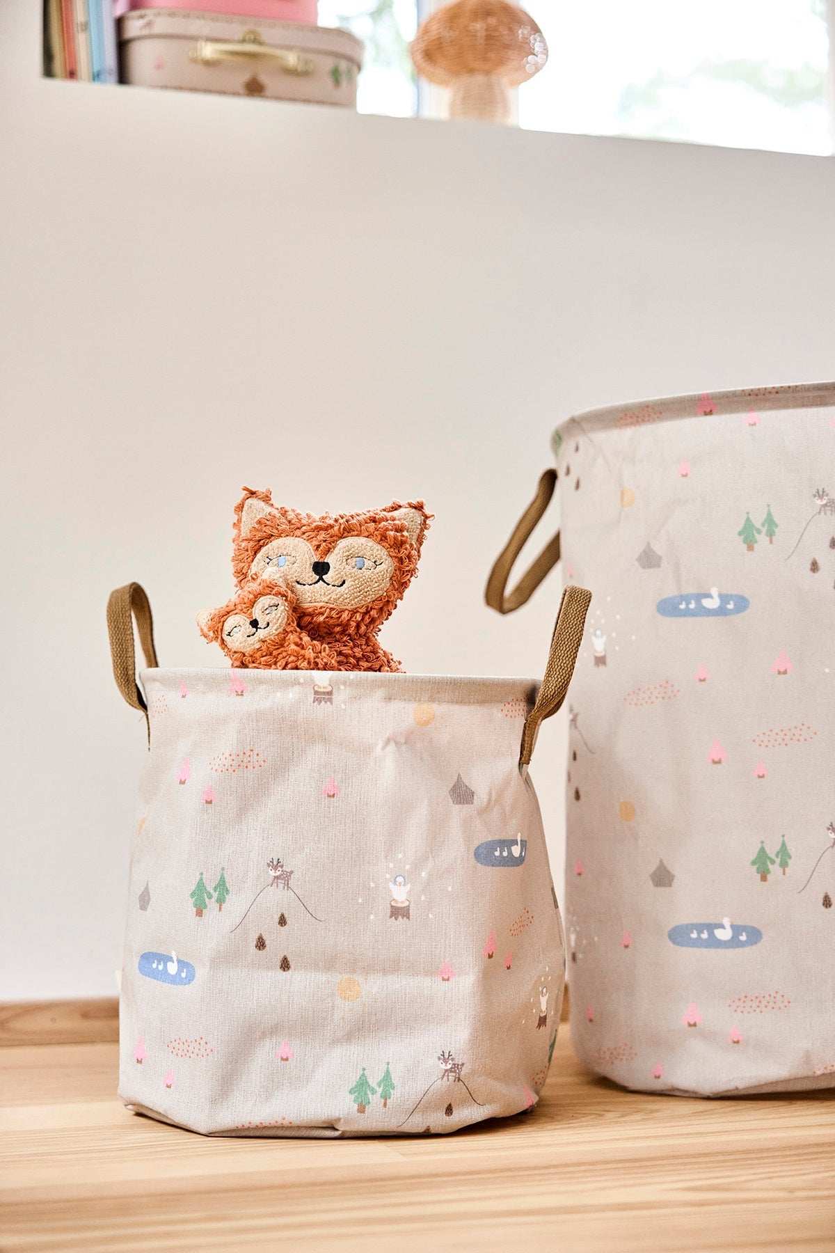 Peluche Frida et Bébé Félix le Renard