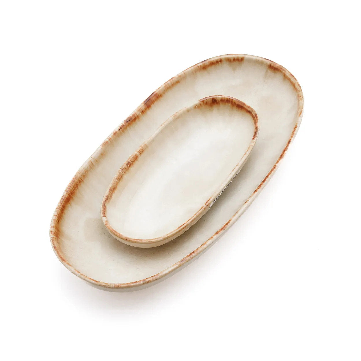 L'assiette ovale Cascais - M - Lot de 6