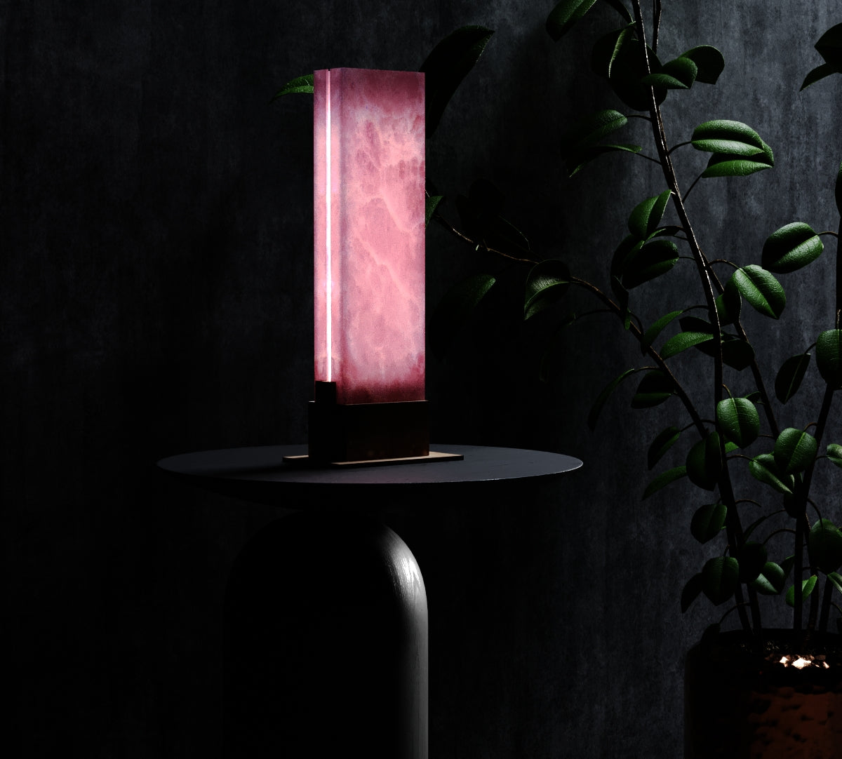 Lampe Onyx Rose "Whindu"